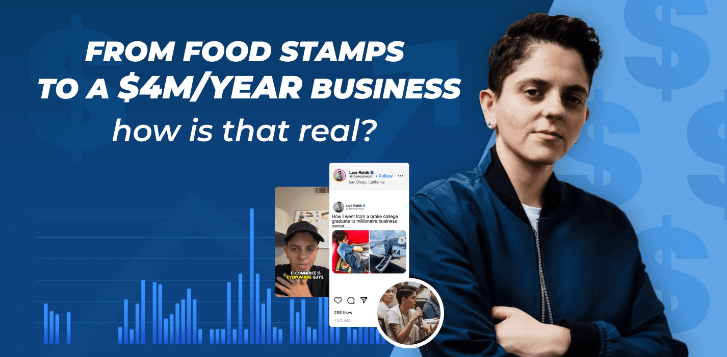 From Food Stamps To A $4M/Year Business And The Ecom Wolf Title: Lara Rahib's Exciting Journey