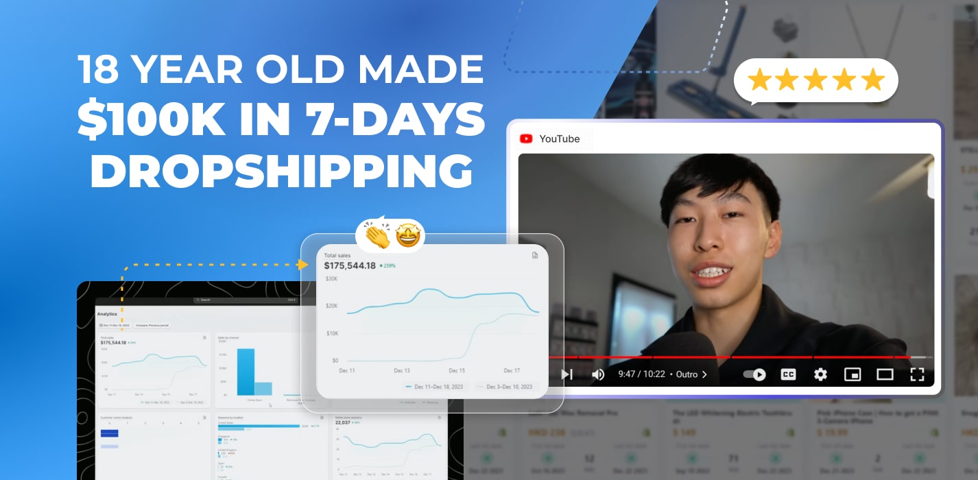This 18-Year-Old Made Over $100K+ In 7 Days Of Dropshipping!