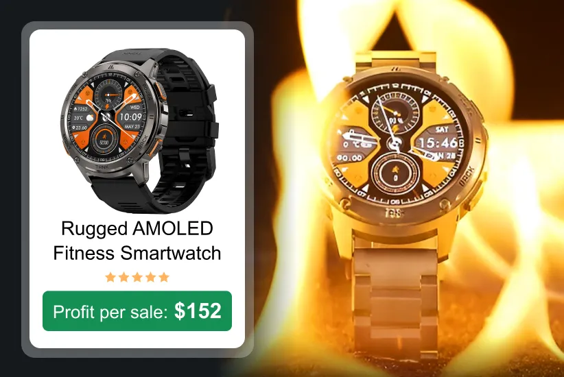 rugged amoled watch