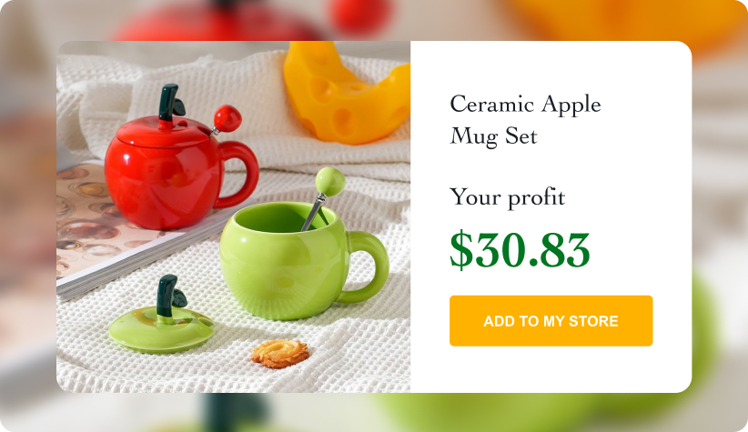 Ceramic Apple Mug Set