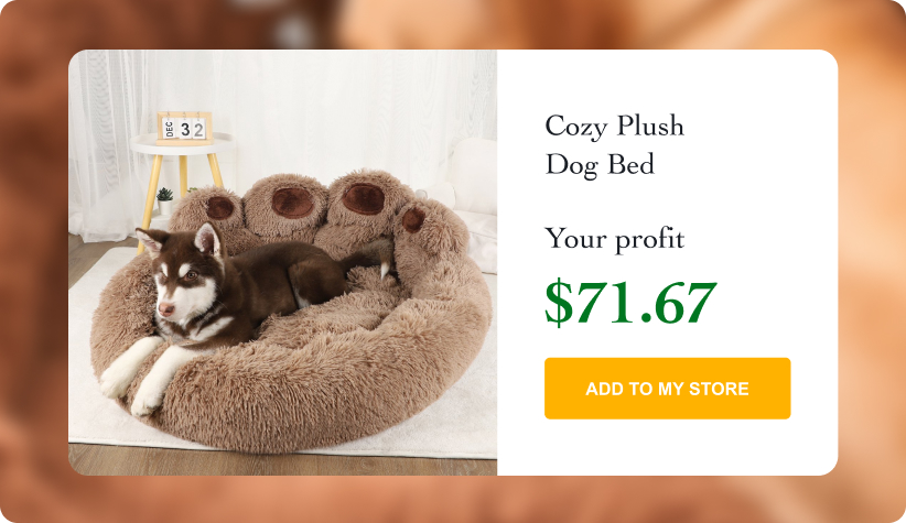 Cozy Plush Dog Bed