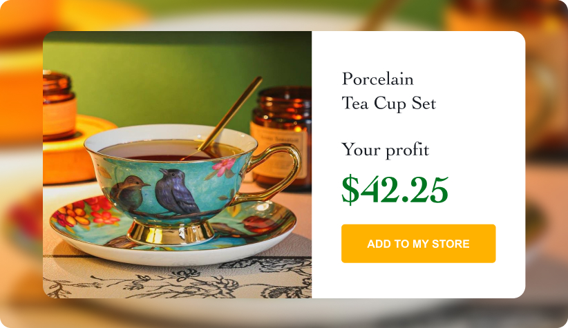 Porcelain Tea Cup Set