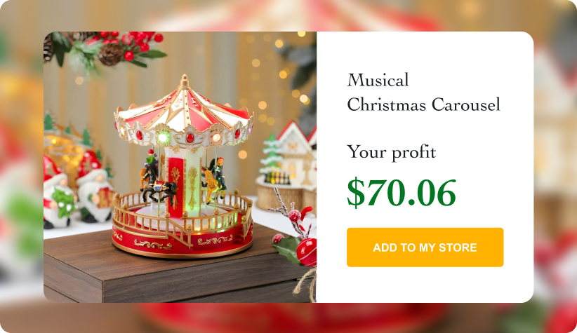 Musical Christmas Carousel